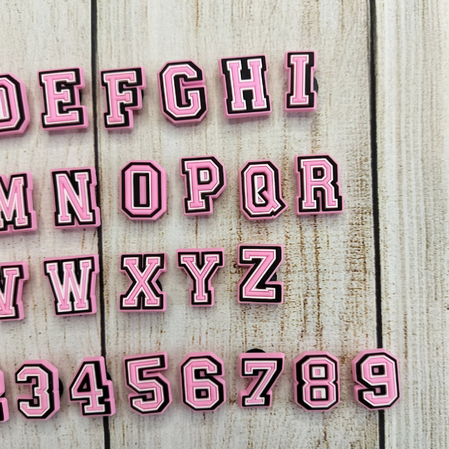 Pink Numbers and Letters