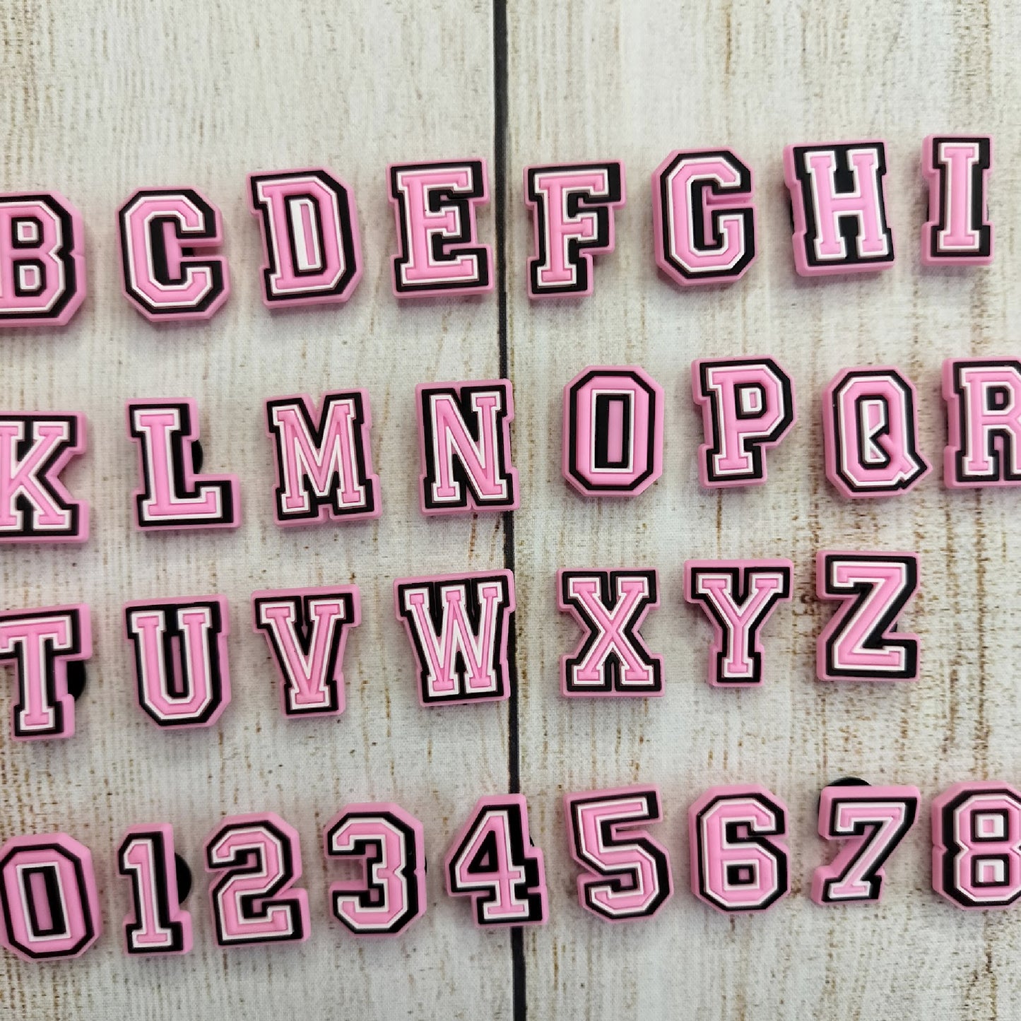 Pink Numbers and Letters