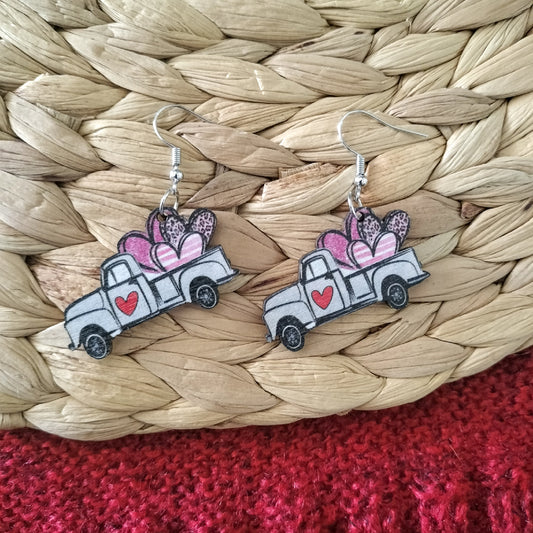 Truck Load of Hearts Earrings