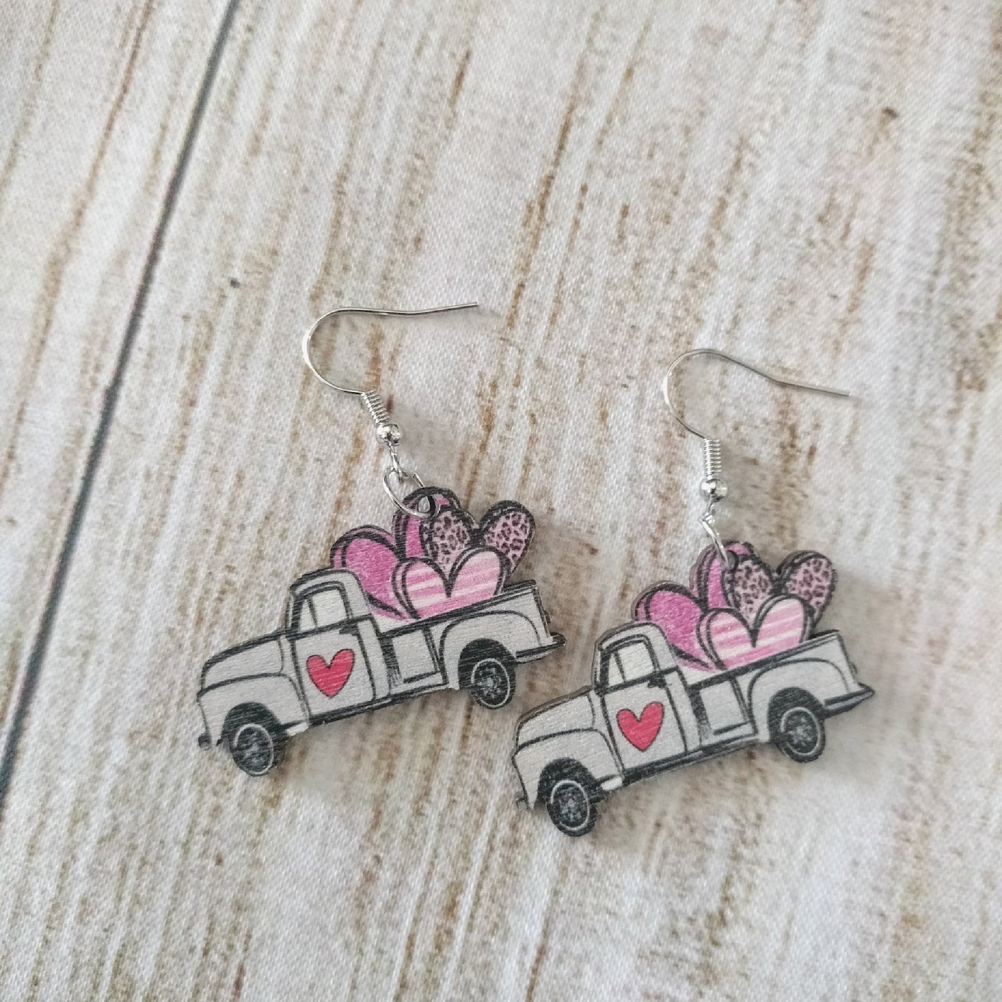 Truck Load of Hearts Earrings